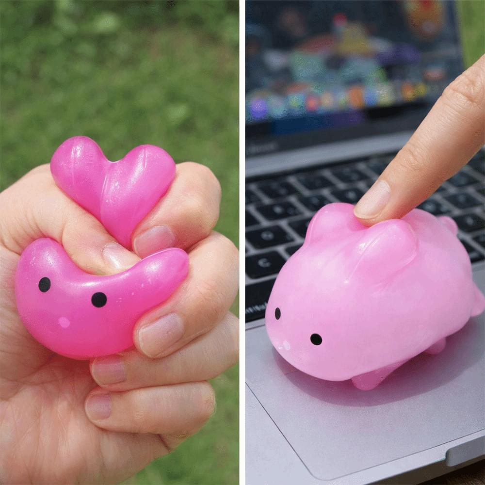 Rebound Squeeze Sensory Toy Color Changing Color-changing Toy Rabbit Pinch Le  Uncompressed Toy