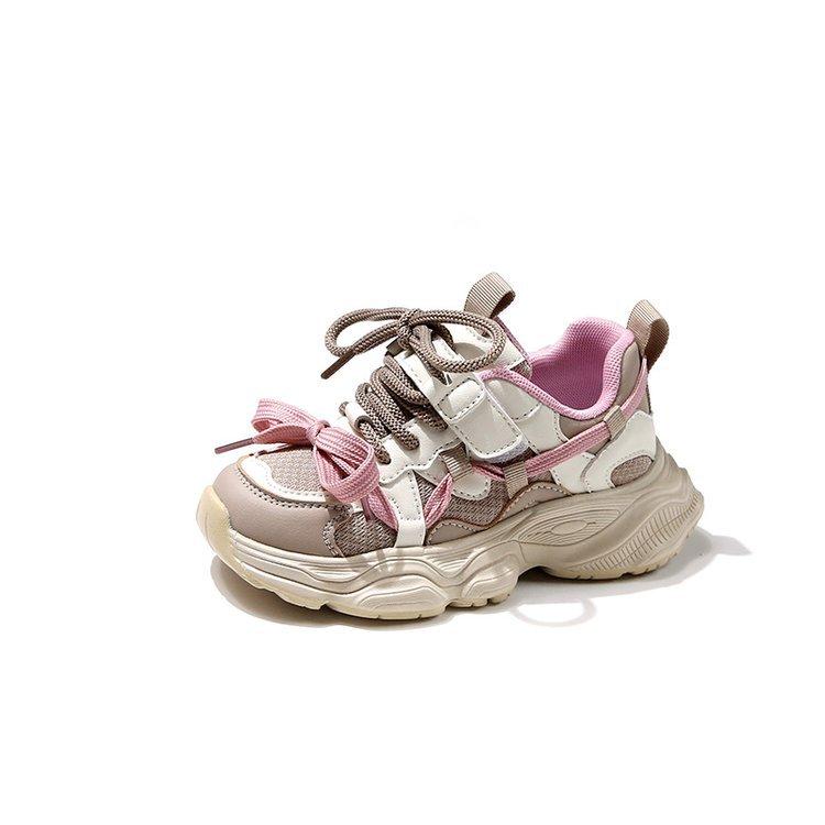 

Кроссовки для девочек кроссовки папины кроссовки 2025 весна и осень новые детские повседневные универсальные дышащие сетчатые кроссовки для мальчиков мягкая подошва нескользящие 37 розовый