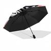 1pc Hello Kitty Zebra Print Hoodie with Automatic Opening Umbrella - Portable Folding Design, 8-Rib Iron Frame Outdoor Umbrella, Ideal Gift for Fans,