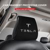Car Headrest Cover Auto Seat Headrest Cushion Neck Pillow Case Accessories For Tesla Model 3 Model S Model X Model Y Roadster Bonina Coil
