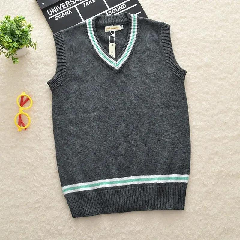 Cy Cosplay Costume Magic School Hufflepuff Ravenclaw Slytherin Wizard V Neck Sweater Uniform Stripe Cotton Sleeveless Knitte