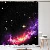 Spazio dei Sogni Galassia Stellata Universo Telo Doccia Impermeabile in Poliestere con Ganci per Vasca da Bagno Schermi Bagno Decorazione Tessuto da Parete