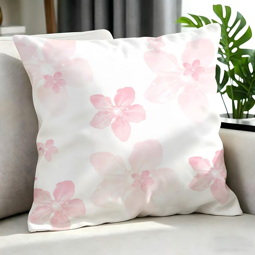Art LLight pink gentle petalsed Cushion Cover Cushion Cover Set Pcs x x x Pillowcase Decorative Sofa Home Decor