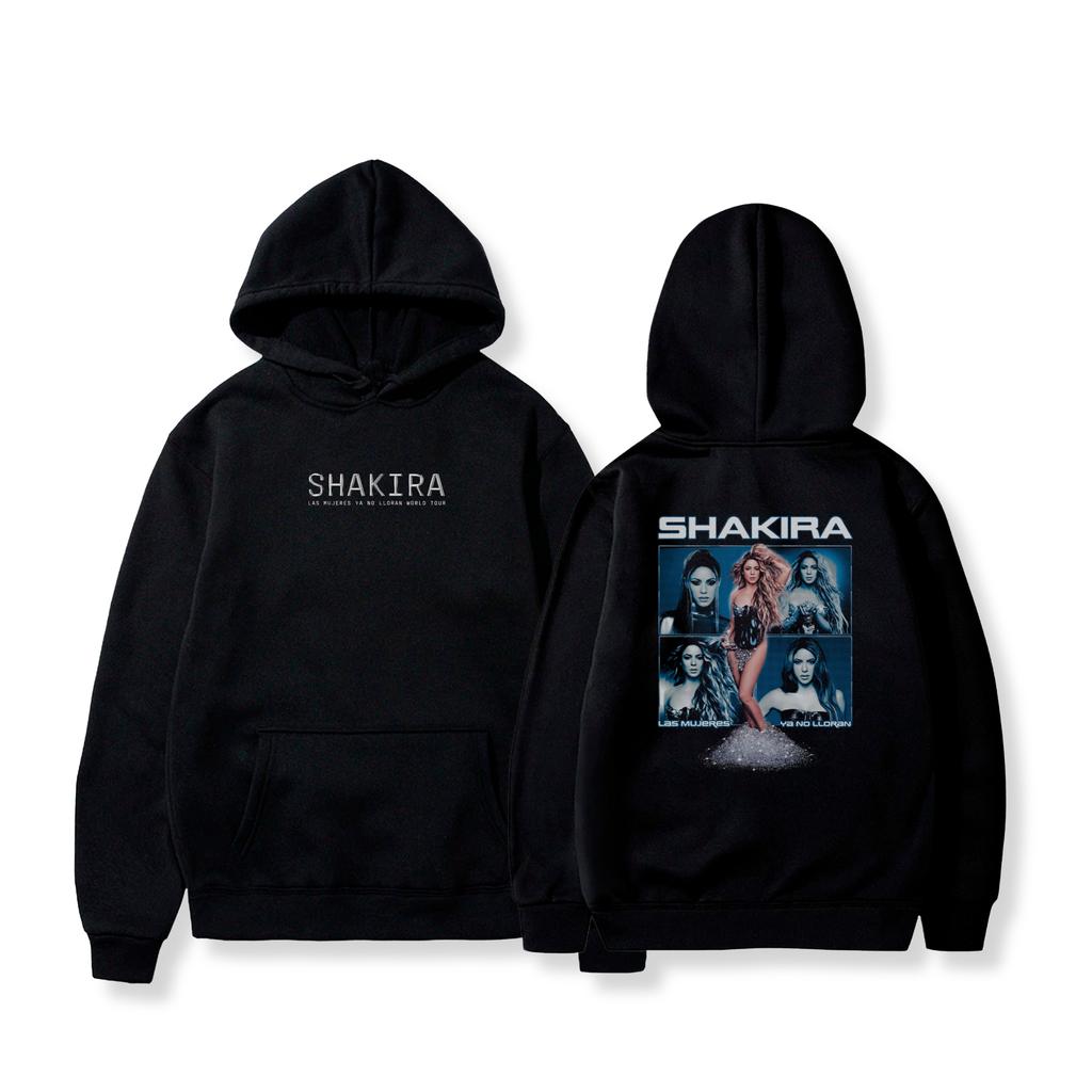 Felpa Las Mujeres Ya No Lloran World Tour Shakira Felpe Grafiche Casual Larga Oversize Felpa con Cappuccio Tuta di Alta Qualità Abbigliamento Femminile Maschile