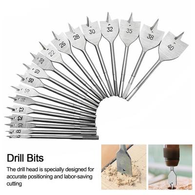 Punch Tool Hanging Woodworking Drill Bit Carpenter's Bit Flat Drill Wood Plate Opener Hexagonal Shank
