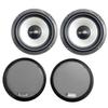 Pcinener Car 17cm Separate Speaker Component Tweeter Set with Grille for Car Use TS-650 Speakers,