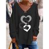 JPNTKY Women's Fashion Casual Long Sleeve V-Neck  Blouses & Shirts