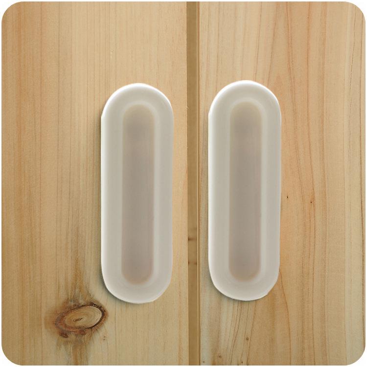 Home Glass Door and Window Handle - 4 Pack Adhesive Set