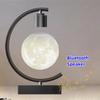 Magnetic Levitating Moon Lamp with Fast Charging and Bluetooth Speaker Floating LED Light Table Lamp Home Decor Christmas Gift