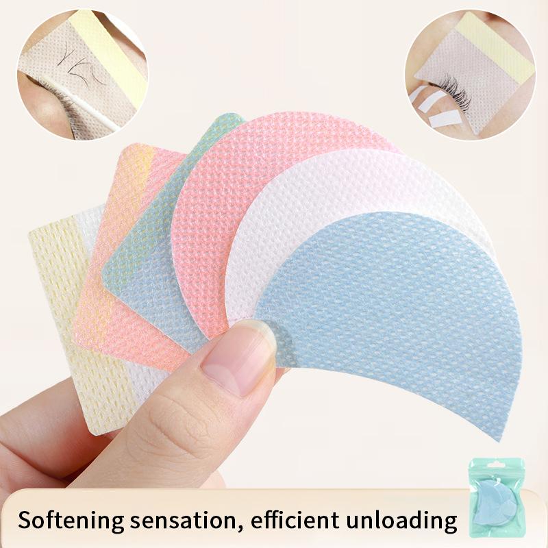 40/50 Pezzi Patch Adesivo in Cotone Monouso per Ciglia per Rimuovere Ciglia Finte Patch per Occhi Cuscinetti per Estensione Ciglia Trucco Donna