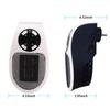 Electric Space Heater With LED Display Timer Wall Outlet Space Heater Safe Overheat Protection Quiet Personal Space