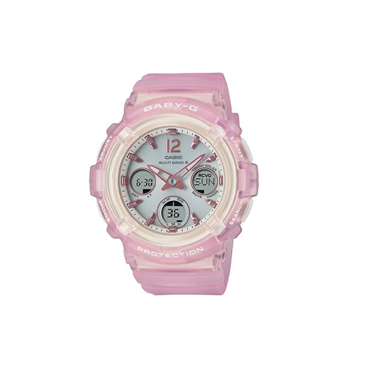 

CASIO Women s BABY-G Gray Watch BGA-2800-4A BGA-2800-4A Pink Strap