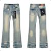 Valabasas Stil '' Retro Distressed Gewaschene Stretch Schlagjeans Herren Damen Streetwear Freizeit Hosen