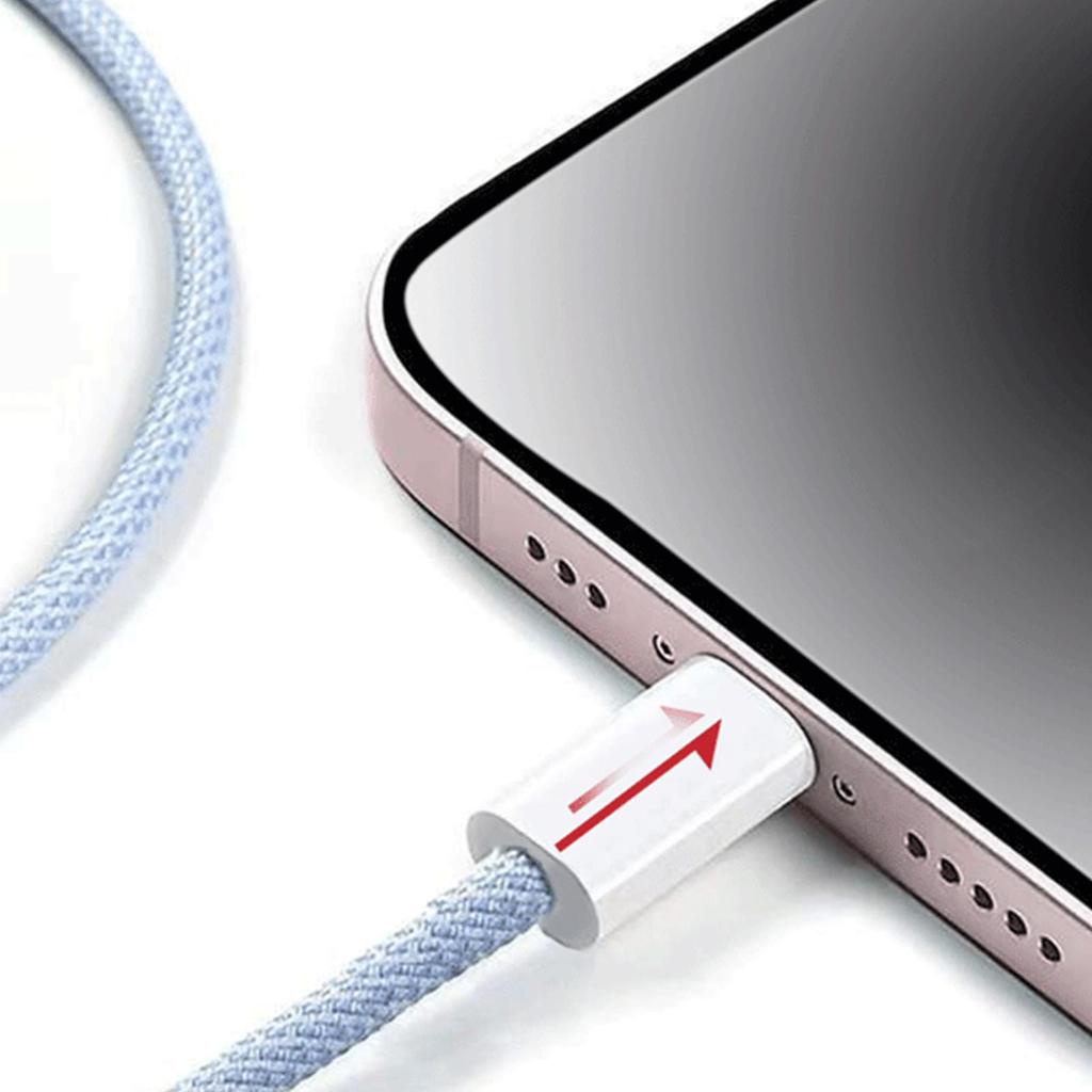 USB C To USB C Cable USB Type C 480Mbps Woven Data Cable Fast Charge Cable For Laptop Smart Phone Length 1M/2M