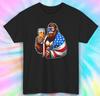 Patriotic Bigfoot Beer T-Shirt | American Flag Sasquatch Tee | Funny | S-5XL
