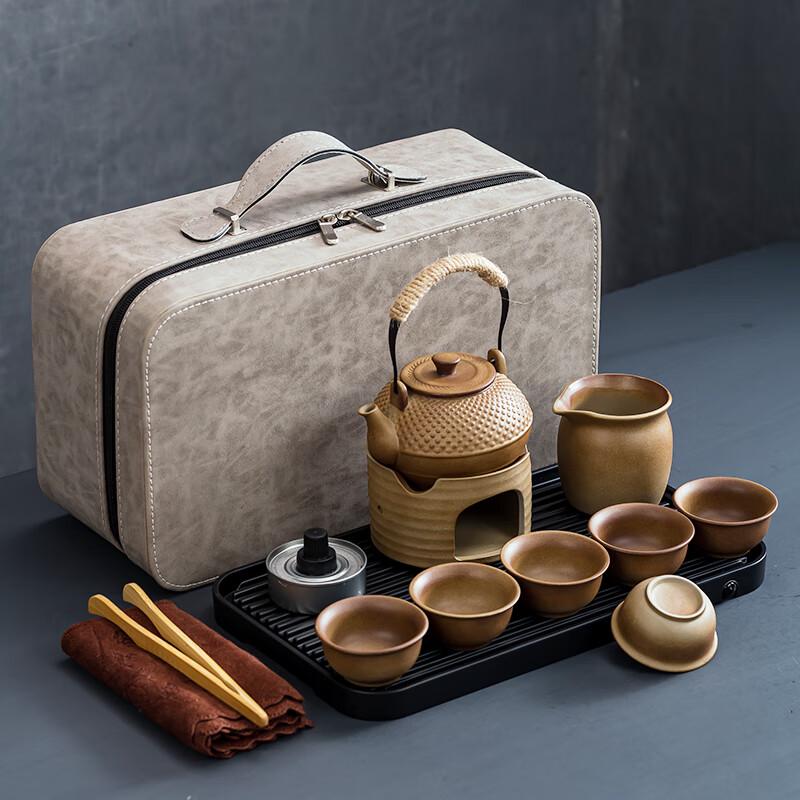 Naijiang Coarse Pottery Portable Travel Tea Set