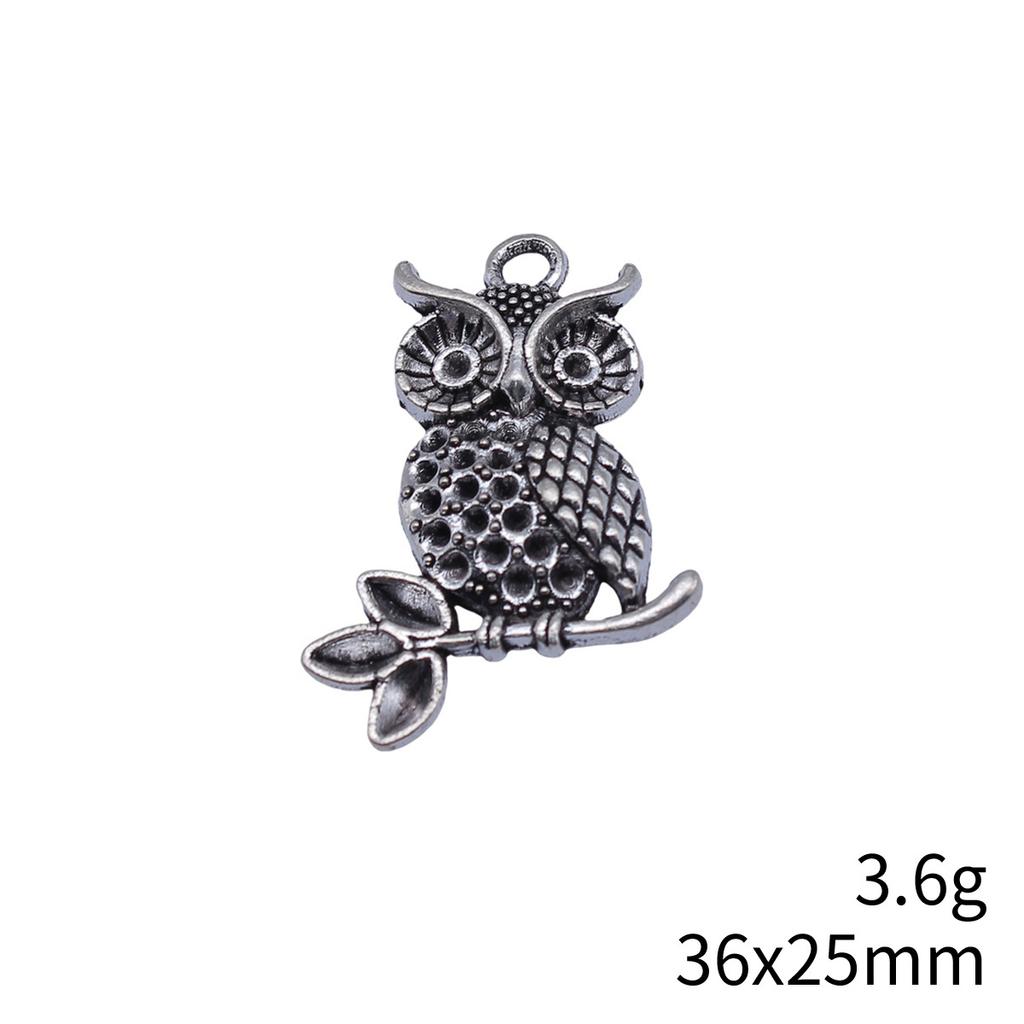 Big Owl Pendant Wings Charms For Forest Bird Theme DIY Bracelet Necklace Jewelry Making Supplies For