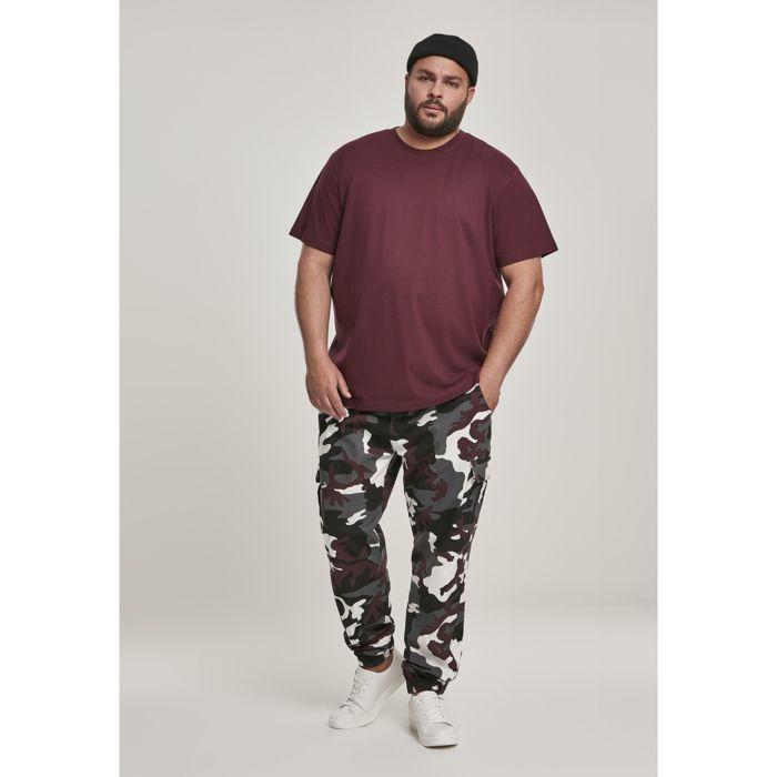 Pantalon cargo jogging - URBAN CLASSICS - Camo - Bordeaux camouflage - Taille standard - Homme