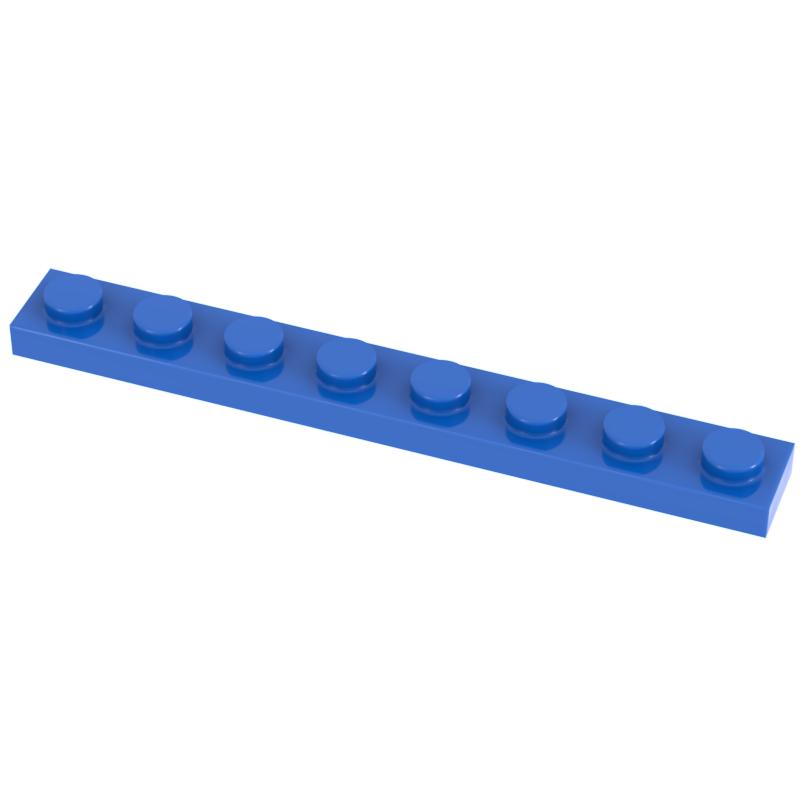 Funbrick 50 Stück 1x8 Platte 3460 Kompatibel mit Berühmten Bausteinen MOC DIY Klassisches Spielzeug Steine