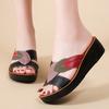 Fashion Ladies' Summer Slippers-casual Opening Design, Thick Bottom Anti-slip, Leather-like Fabric, Easy To Put on And Take Off