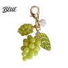 Decorative Keyring Charm Keychain Pendant Grape Bunch Shape Purse Pencil