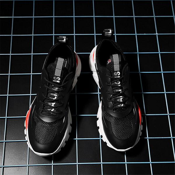 Мужские модные легкие кроссовки — спортивные кроссовки с дышащей сеткой 46 белый — фото 13