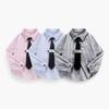 Baby Striped Shirt for Boys Girls Shirt Toddler Outerwear Kids Jacket Comfortable Shirts Spring Autumn Children's Clothing Casual Long Sleeve Tops