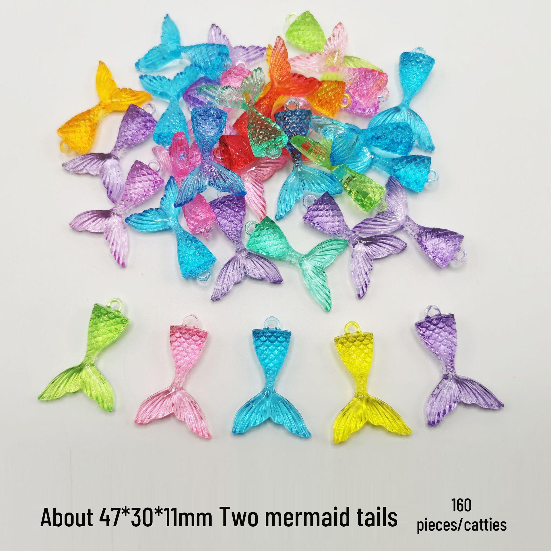 Прозрачный акриловый драгоценный камень-игрушка с отверстием - Декор для DIY