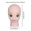 Bald Mannequin Head Manikin for Wig Making Stable Lightweight Professional Sturdy Display