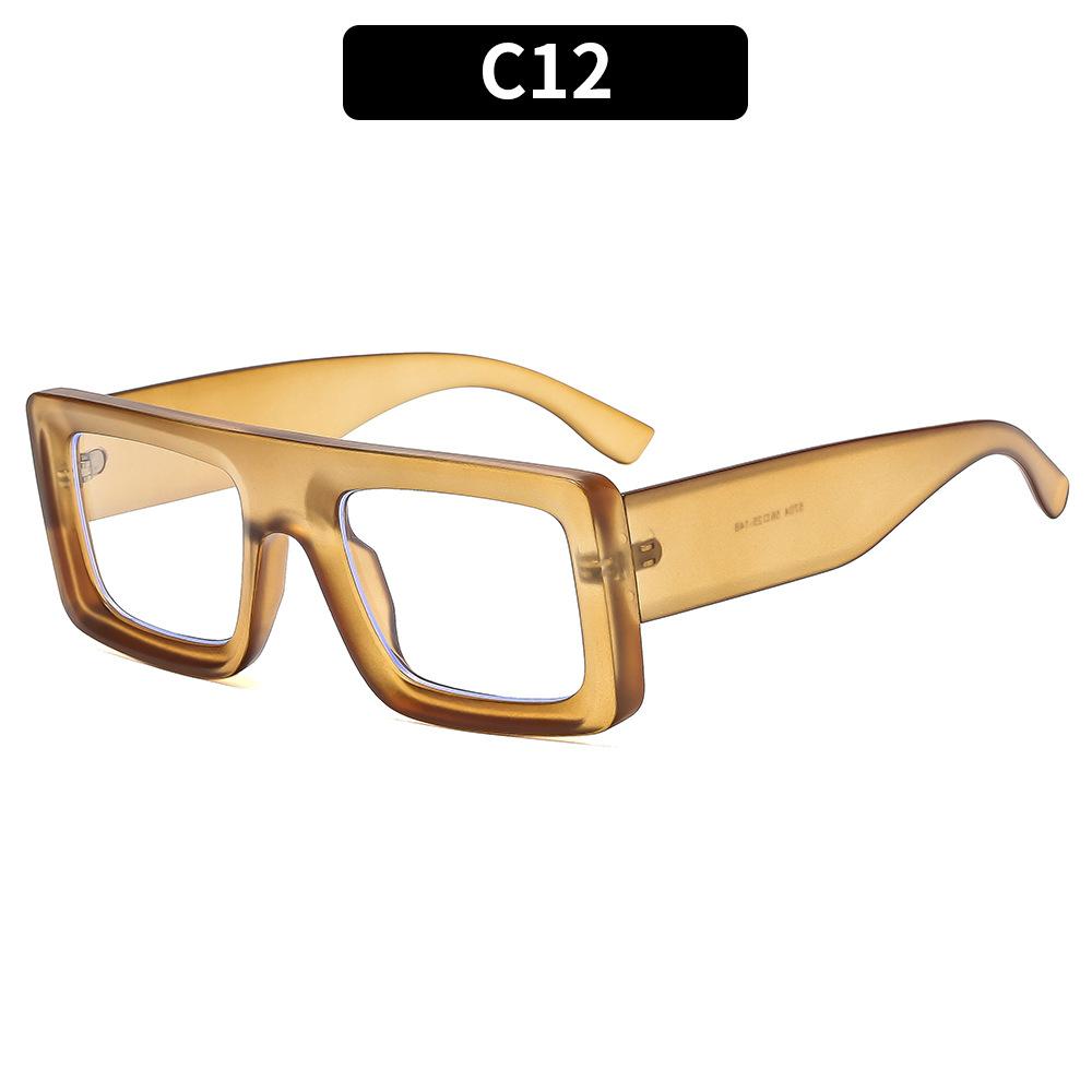 European And American New Square High-End Sunglasses Casual Versatile Outdoor Anti-Ultraviolet Sunglasses Internet Celebrity Sunglasses