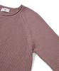 WEST GRAND BOULEVARD French Oversized Raglan Ribbed Cotton Knit Dusty Pink