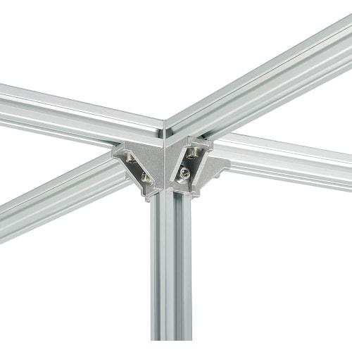 4040 Series Aluminum Profile Connector Set (20 Pieces), Corner Brackets (40 Pieces), M8x20mm T-Slot Nuts (40 Pieces), M8 Flat Washers (40 Pieces), and