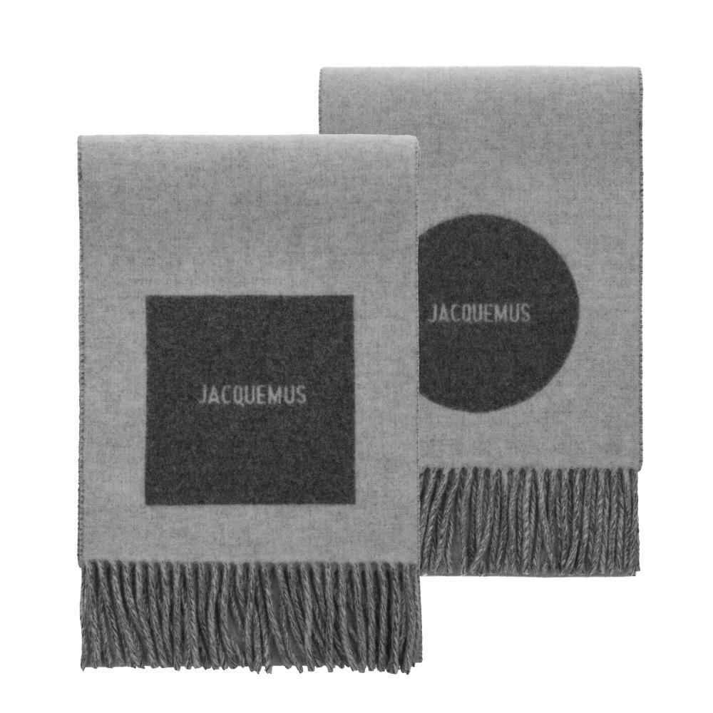 Jacquemus Logo Fringe Scarf Le Sharpe Ronde Carre Acu00579aot4044