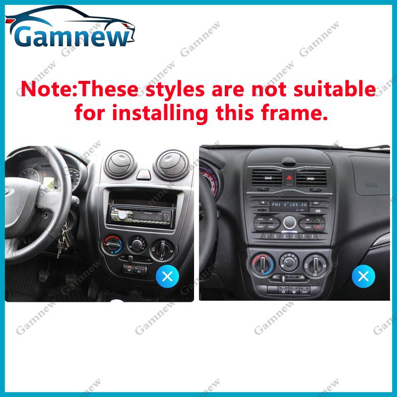 9 Inch Car Frame Fascia Adaptor Android Radio Dash Fitting Panel Kit For Lada Granta 2011-2017