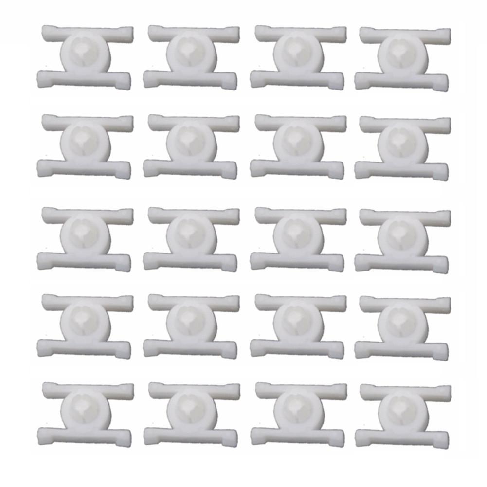 White Door Moulding Clip For BMW E10 E21 E30 Nylon Replacement Rocker