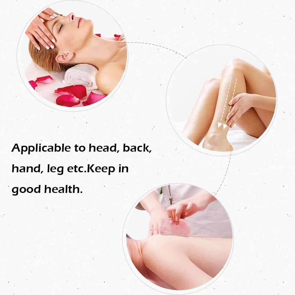 Natural Jade S-Shape Scraping Board Rose Quartz Obsidian Gua Sha Massager Spa Acupuncture  Facial Lifting Skin Care Beauty Tool