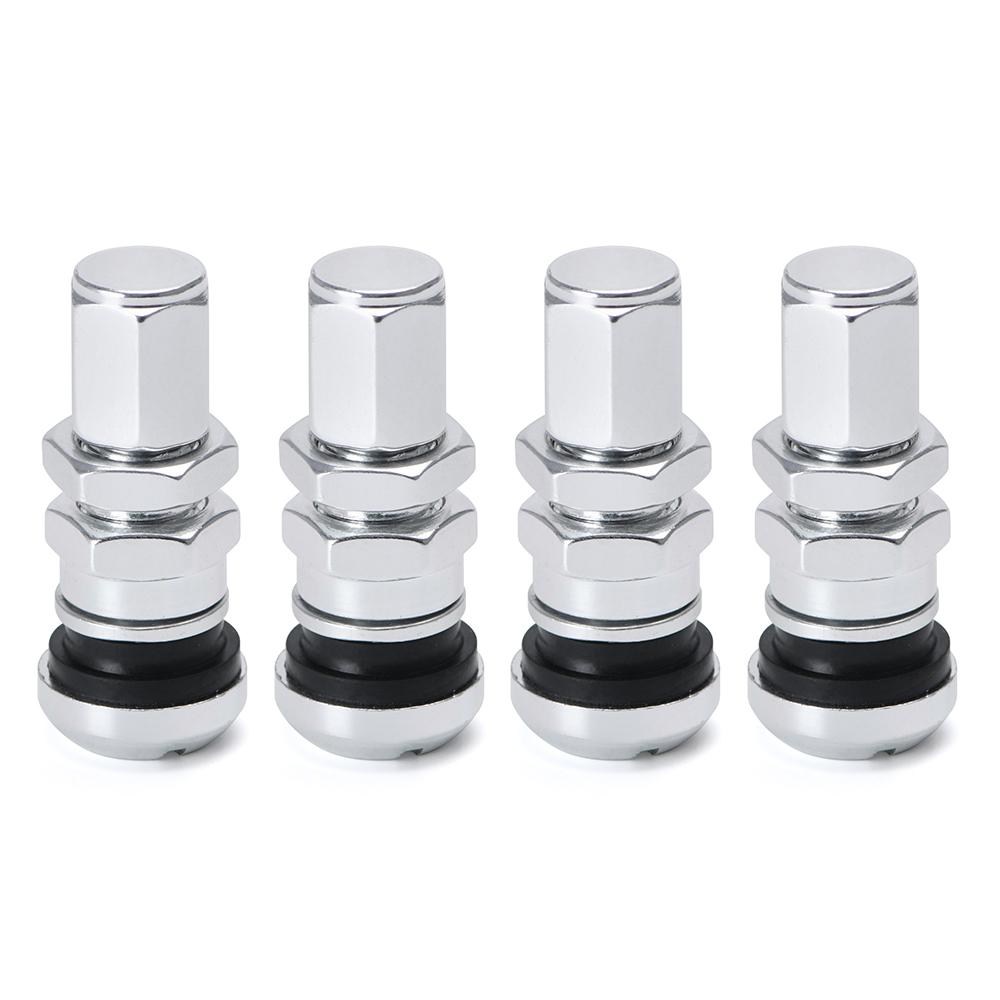 4pcs / Set Universal Motorcycle Car Wheel Tubeless Tire Valve Air Caps for Tire Valve Stem Aluminum Metal Air Valve Stem VR-WR11