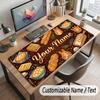 Decorative Artwork Theme Customized Mouse Pad Personalized Print Name Text Desk Mat For Home Office Table Decor