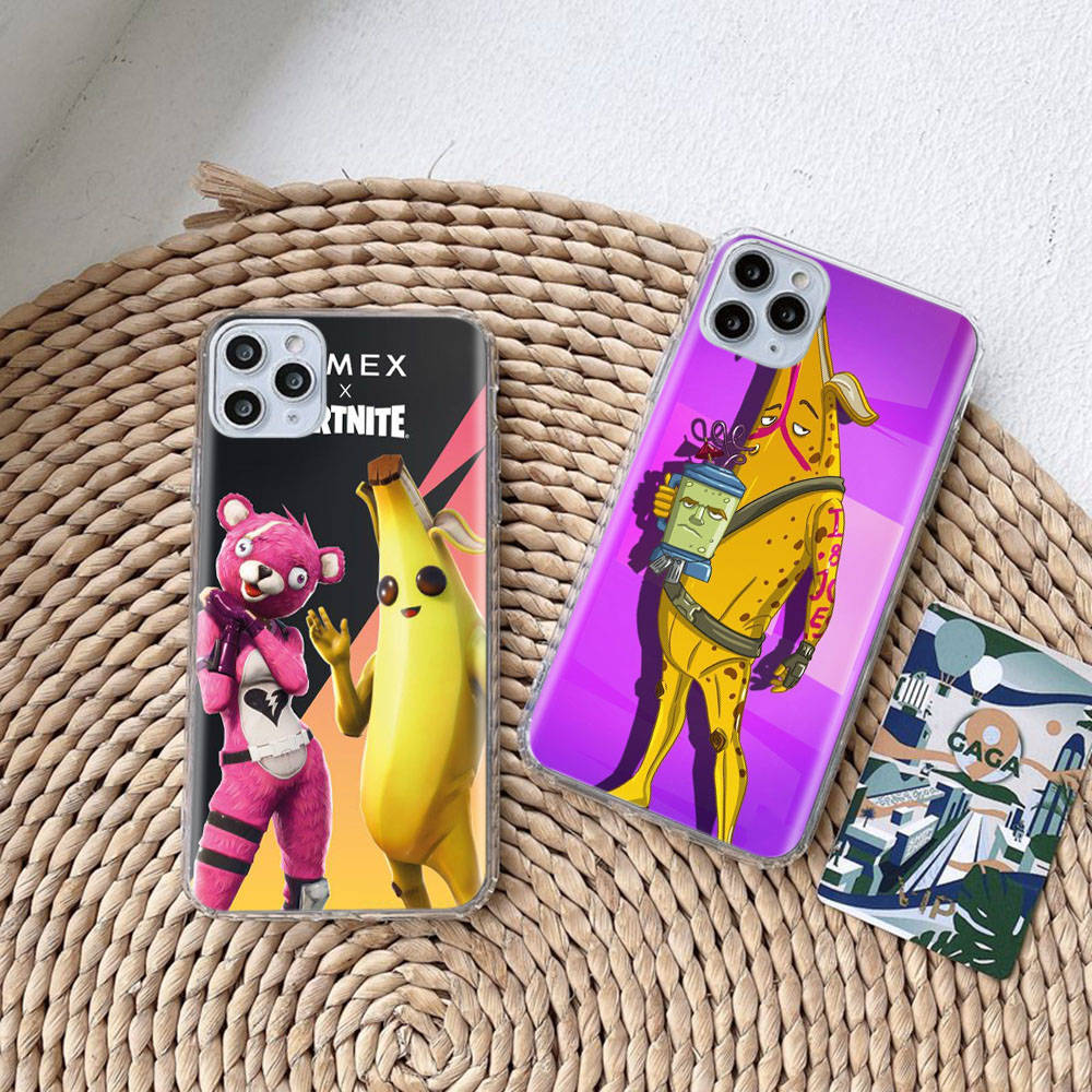 RT91 Fortnite Play Case for Samsung A04 A14 A23 A34 A54 M23 M33 M52 M53 Realme 10 9 C30S C35 C55 VIVO Y02S Y21 Y33S Y51 X80 Pro Clear Cover