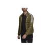 Adidas Essentials Logo Print Striped Stand Collar Long Sleeve Down Jacket Men Outerwear Olive GT9168