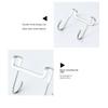 VISHUA 304 Stainless Steel S-hook Cabinet Door Behind Dormitory Bedside Hangings Storage Nail Free Traceless Door Back Hook Double Hook