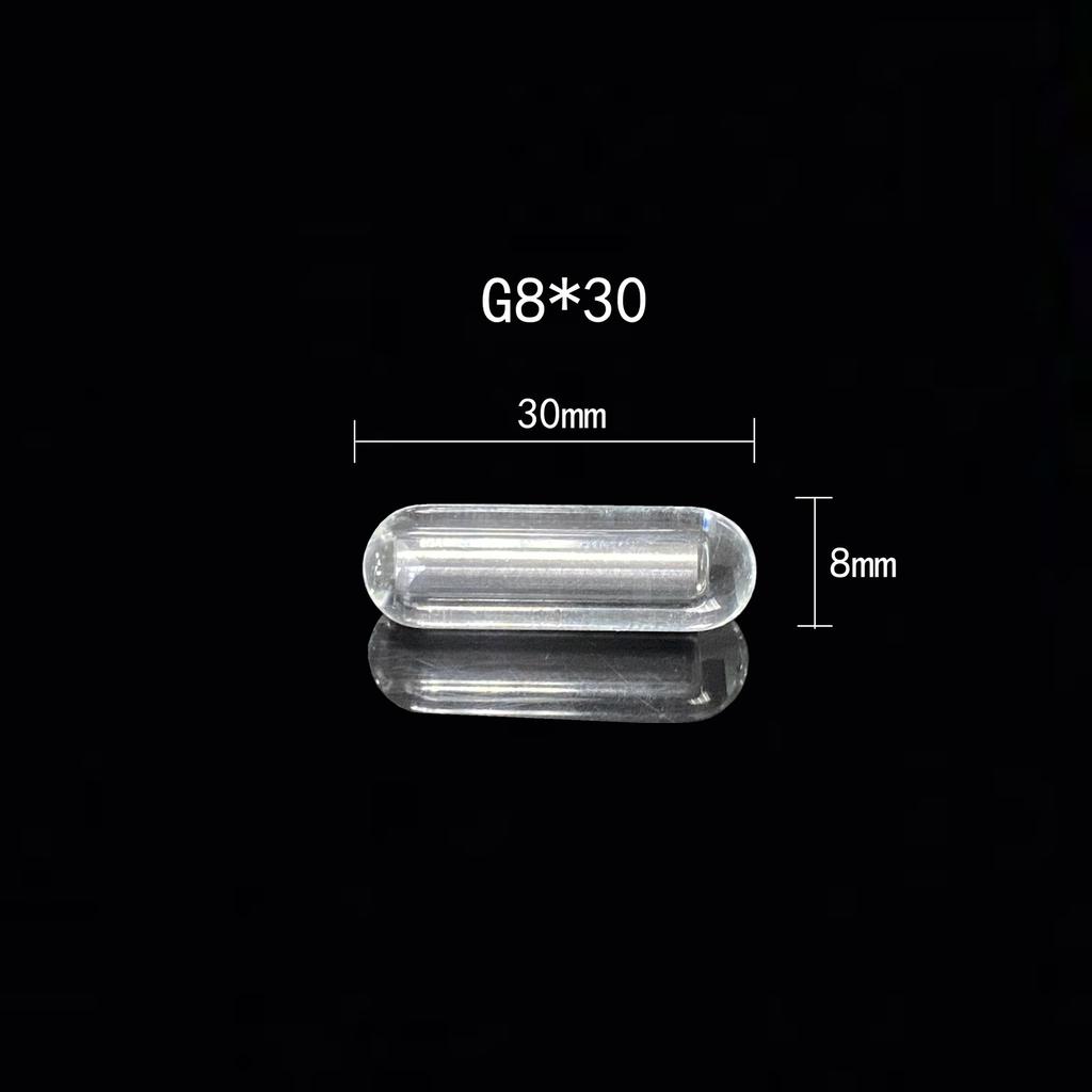 Glass Magnetic Stir Bar Stirrer Magneton Lab Mixer Stirring Spin Bars Cylinder Shaped 4X10mm 4X15mm 8X20mm 8X30mm 8X40mm ,1piece