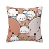 Decorative Pillowcase Bubu Dudu Bear And Panda Merch Chair Pillow Case Cover Square Multiple Sizes