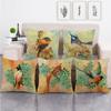 Retro Oil Painting Of The Long-Tailed Bird Digital Printing Short Plush Pillow Covers For Sofa Office Cushion Cover Home Goods