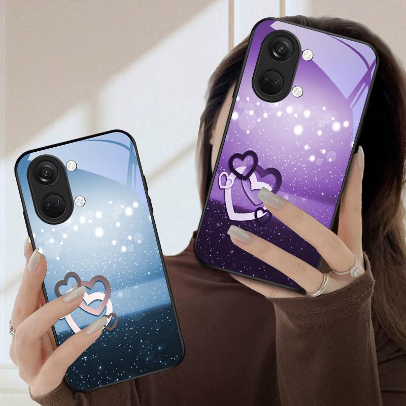 Warm and romantic love For OnePlus Nord CE 2T 2 3 Lite N20 N30 6T 7 7T 8 8T 9 10 Pro 11R 12R 13R Ace 2V 5 Pro Glass Phone Case