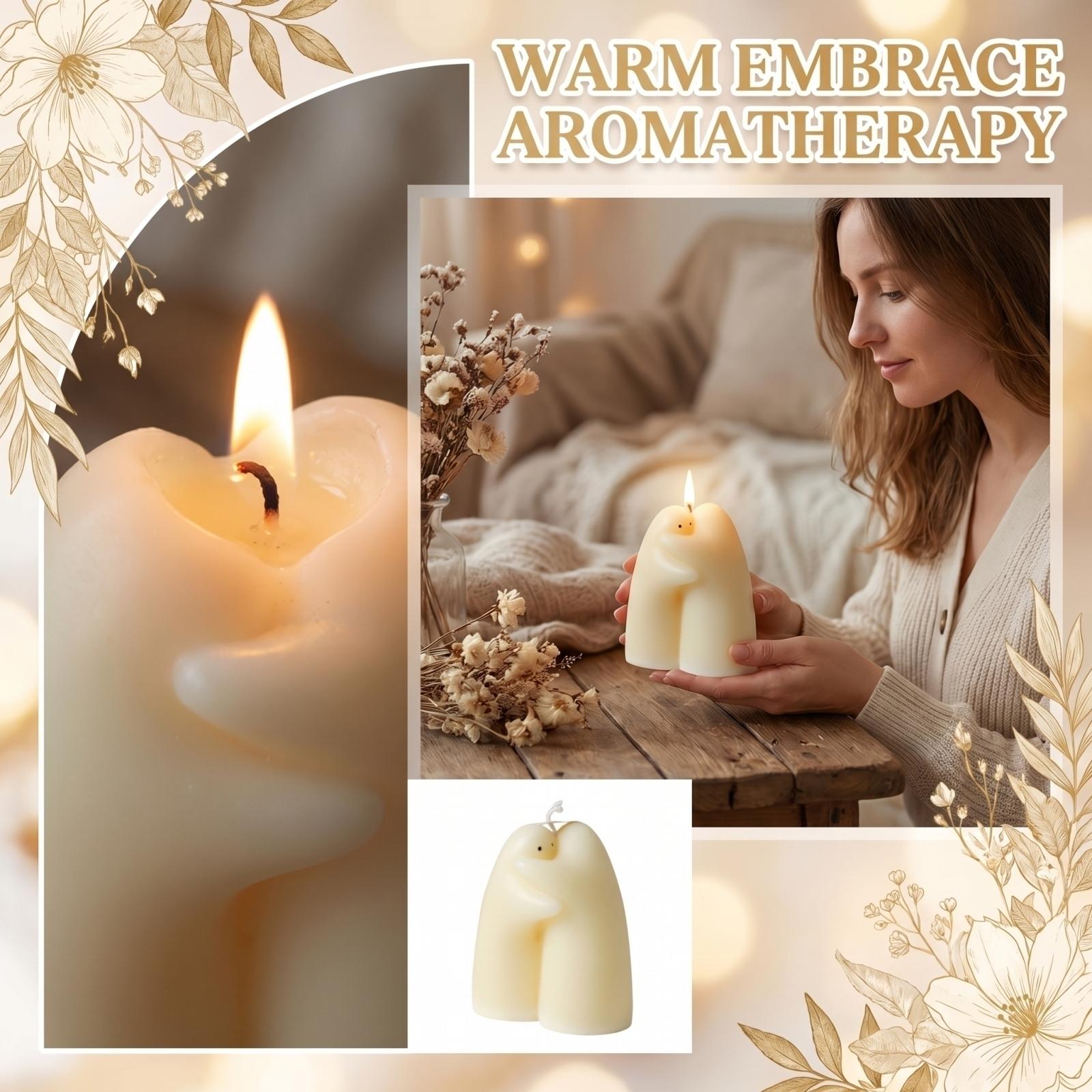 

Aromatherapy Candle, A Small Gift With A Cozy Atmosphere, And An Ornamental Accessory One Size белый