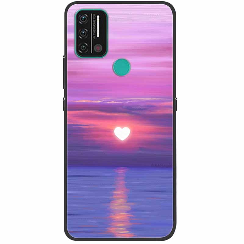 Weiche bedruckte Hülle für Umidigi A9 Pro Hülle Silikon Schutzhülle Schwarze Hüllen für Umidigi A7 Pro Niedliche Katze A9Pro A 9 A7Pro