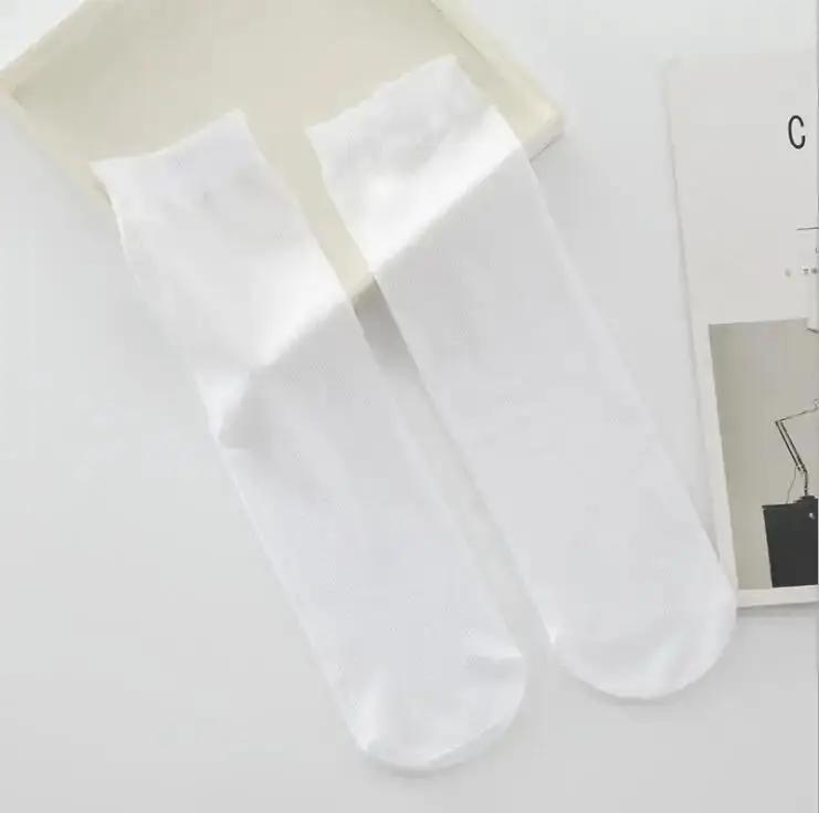 

1 пара Мужские дышащие короткие носки из бамбукового волокна Мужские носки-гольфы Деловые носки средней длины Короткие 1 Pairs white