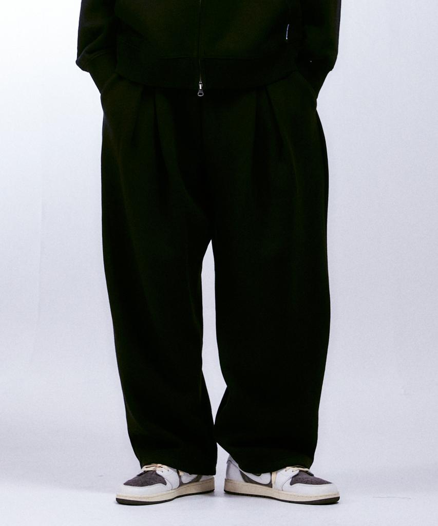 ELIMENO El Double-Pleat Heavy Wide Long Sweatpants 2 Colors
