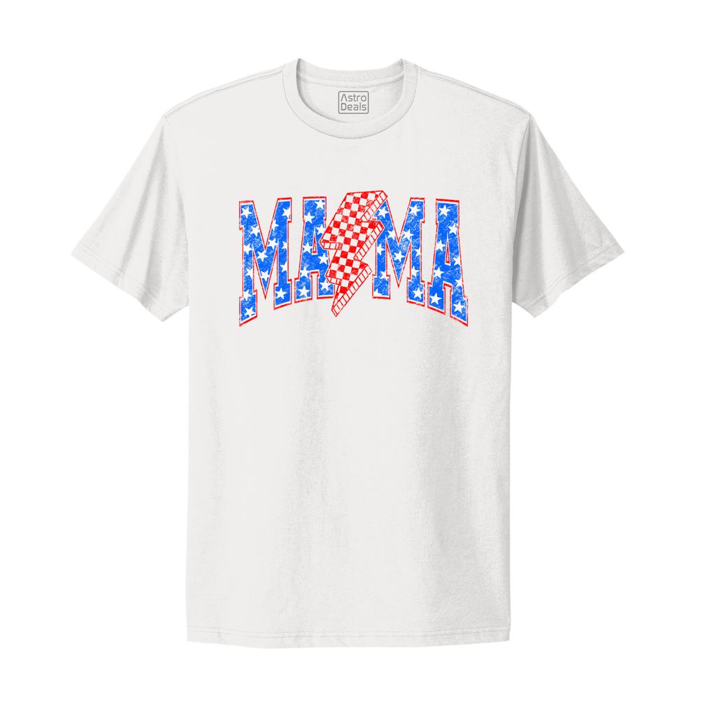 Mama 4th of July Varsity Independence America Mom Mothers Day Gift T-shirt